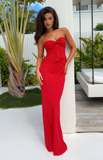 Jacqulin Red Maxi Skirt Image