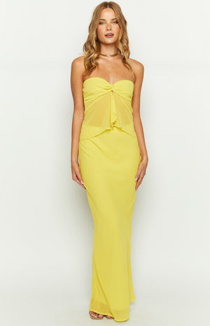 Jacqulin Yellow Maxi Skirt
