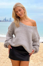 Jaimee Black PU Pebbled Mini Skirt