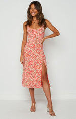 Jessie Midi Dress Orange Image