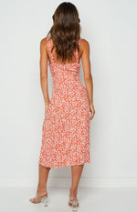 Jessie Midi Dress Orange Image