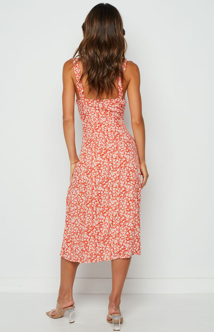 Jessie Midi Dress Orange Image