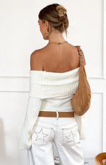 Joey Cream Off Shoulder Sweater Image