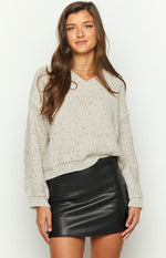 Jolly Grey Sweater | Beginning Boutique NZ