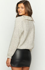Jolly Grey Sweater | Beginning Boutique NZ
