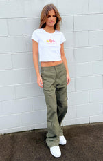 Josie Khaki Cargo Pants Image