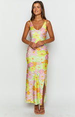 Jovie Yellow Floral Maxi Dress Image