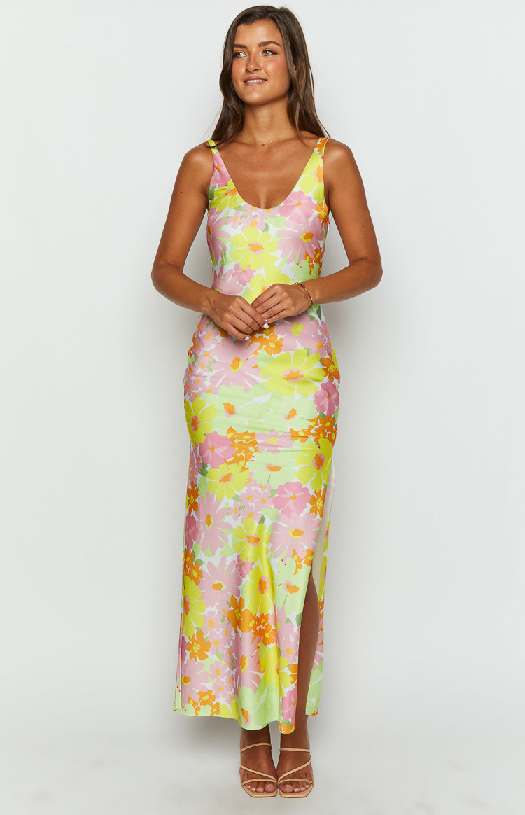 Jovie Yellow Floral Maxi Dress Image