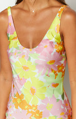 Jovie Yellow Floral Maxi Dress Image