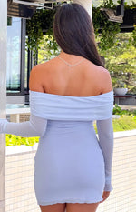 Kofi Lilac Long Sleeve Mini Dress