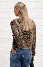 Kahli Leopard Print Cardigan