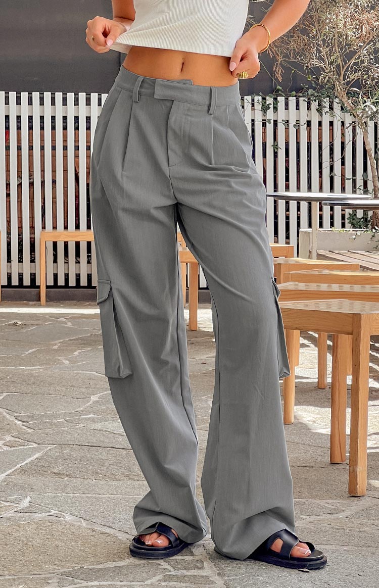 Kairos Grey Straight Leg Pants Image