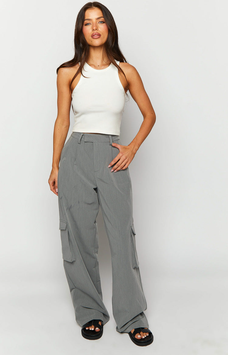 Kairos Grey Straight Leg Pants Image
