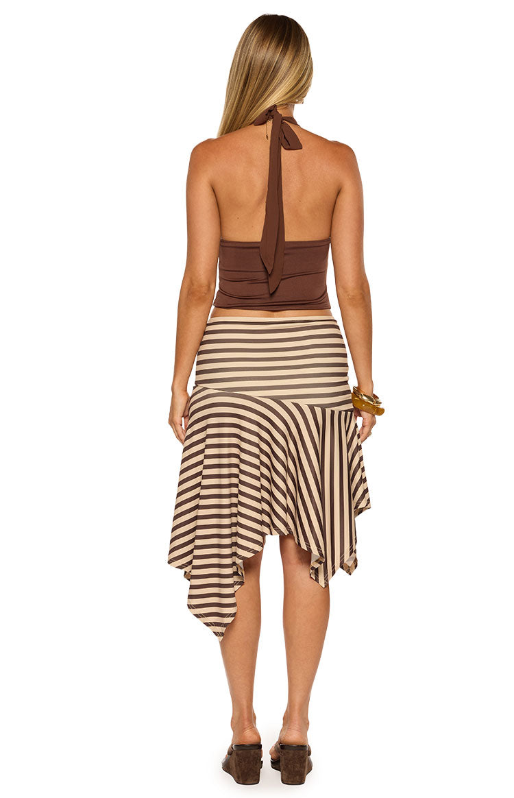 Kerlina Brown Halter Neck Top Image