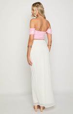 Klara Pink Sequin Crop Top Image
