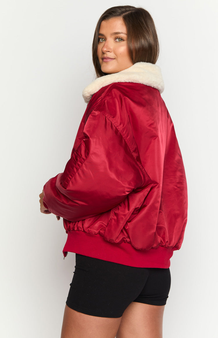 Lioness Carla Mulberry Puffer Jacket Image