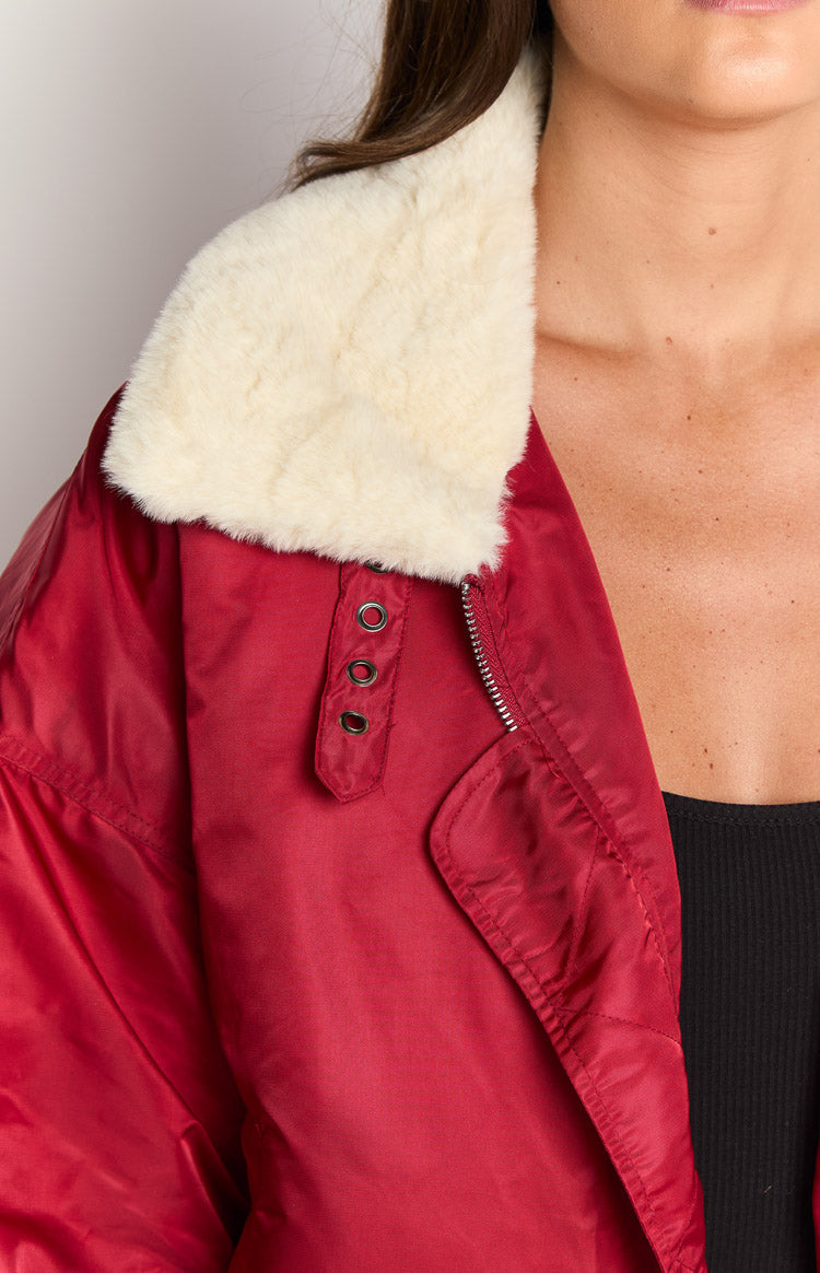 Lioness Carla Mulberry Puffer Jacket Image