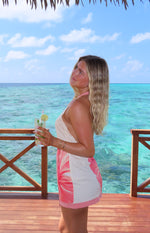 Lainey White Floral Print Mini Dress Image