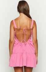 Lara Pink Baby Doll Mini Dress Image