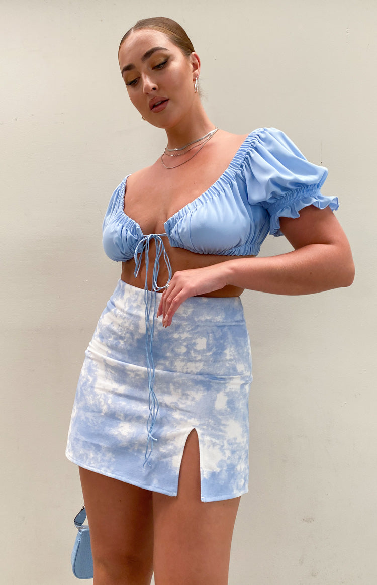 Laura Skirt Tie Dye Denim Image
