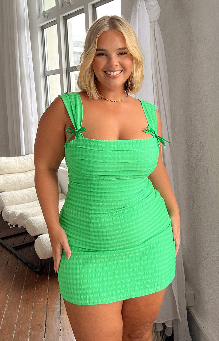 Layla Green Tie Back Mini Dress Image