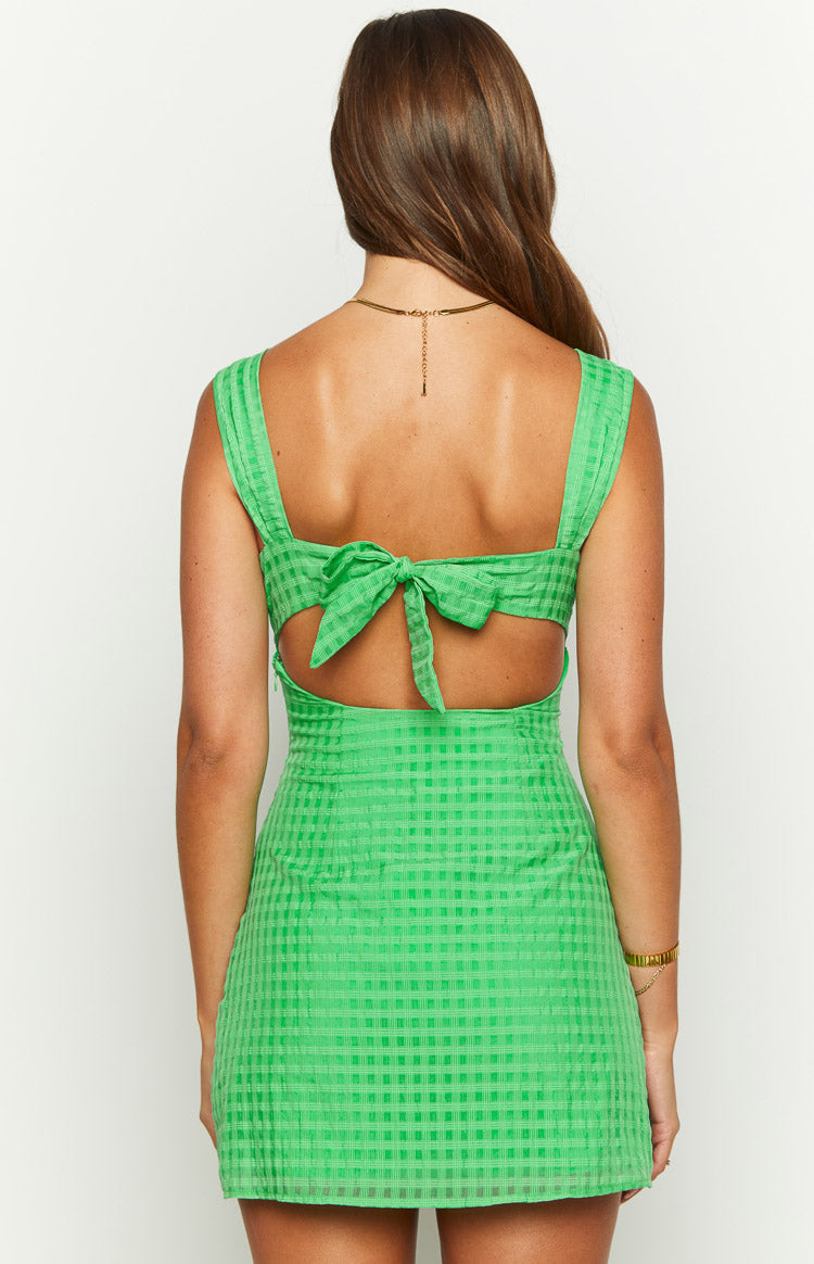 Layla Green Tie Back Mini Dress Image