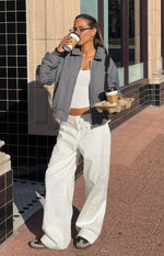 Lila Off White Buckle Pants Image