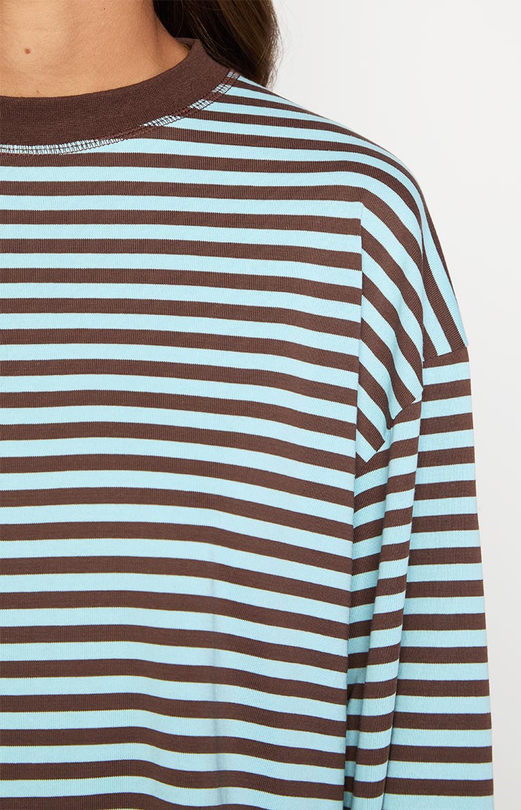 Lioness Bloom Chocolate Sea Stripe Long Sleeve Top Image