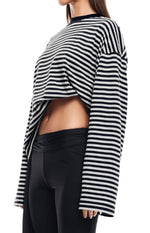 Lioness Bloom Onyx Stripe Long Sleeve Top