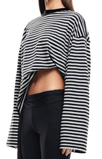 Lioness Bloom Onyx Stripe Long Sleeve Top