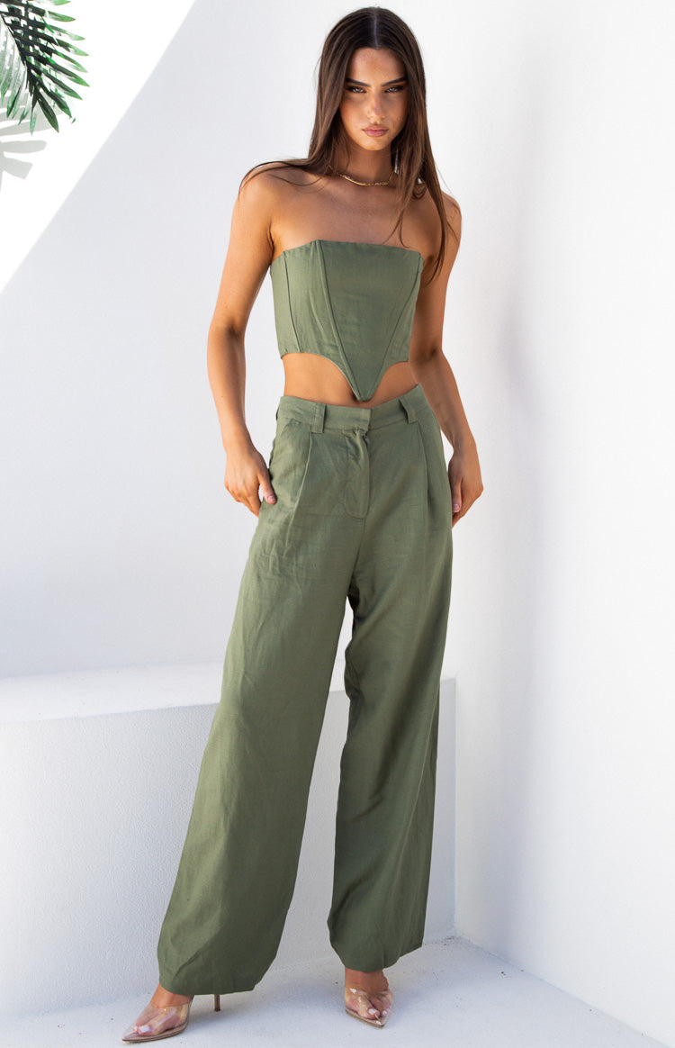 Lioness La Quinta Khaki Tube Top Image