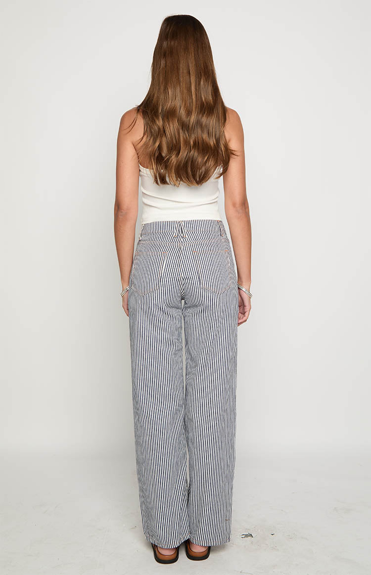Lioness Top Model Navy Stripe Jean Image