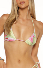 Love From Janet Portovenere Print Triangle Bikini Top Image