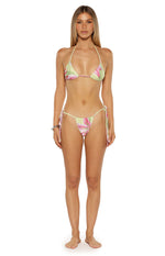 Love From Janet Portovenere Print Triangle Bikini Top Image