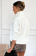 Love Lies Cream Sweater