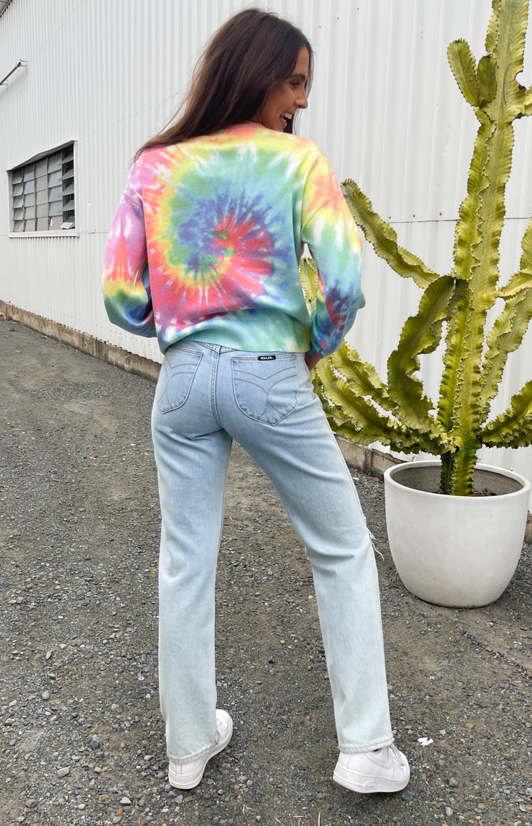Love You Different Tie Dye Sweater Rainbow Image