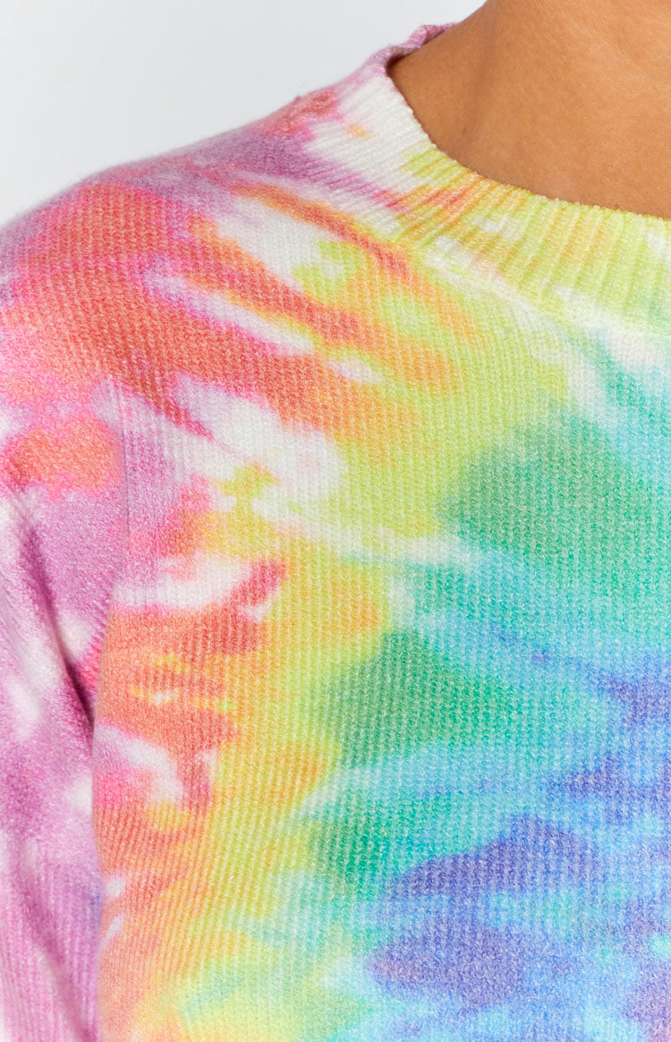 Love You Different Tie Dye Sweater Rainbow Image