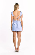 Macayle Light Blue Mini Dress