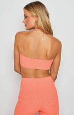 Mariah Orange Crop Top
