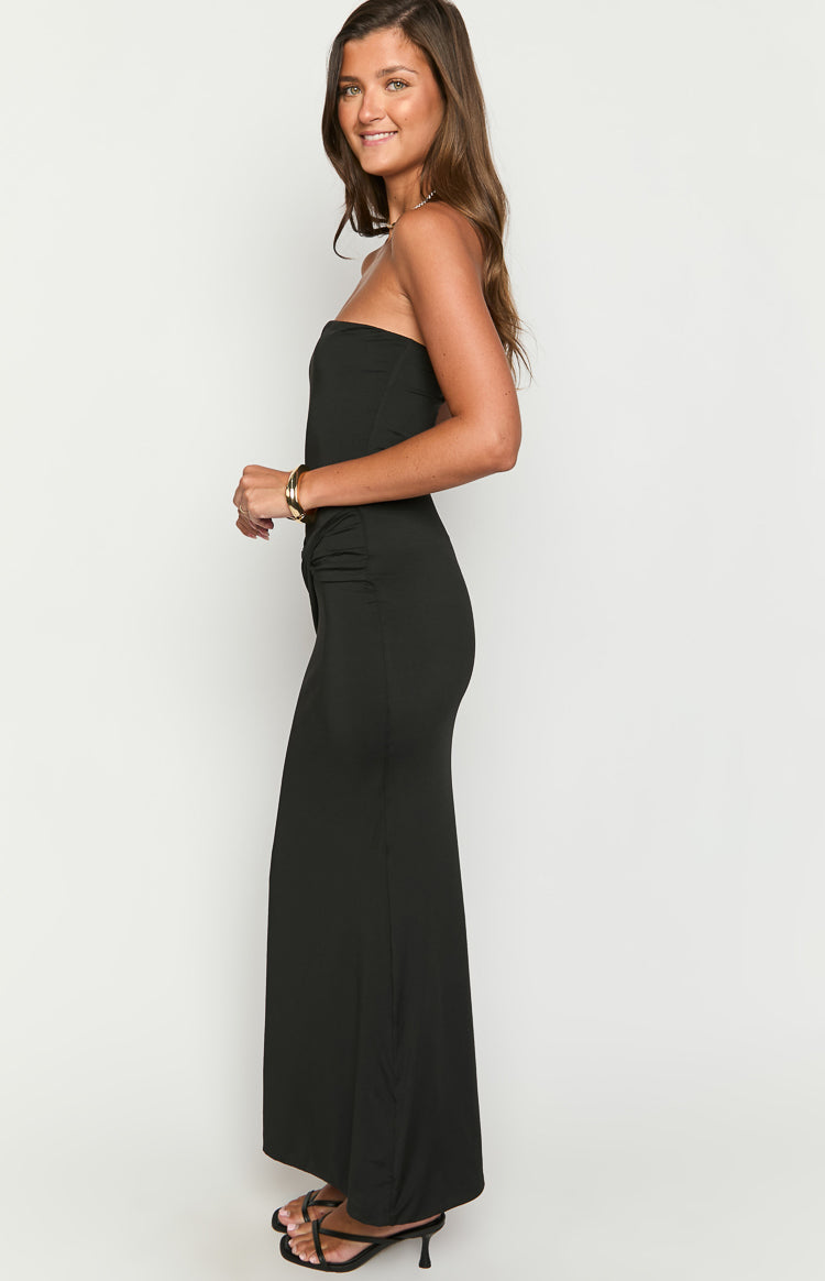 Matilda Black Strapless Maxi Dress Image