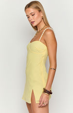 Mia Yellow Mini Dress Image