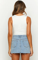 Miami White V-Neck Bodysuit