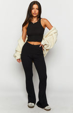 Midnight City Black Knit Pants Image