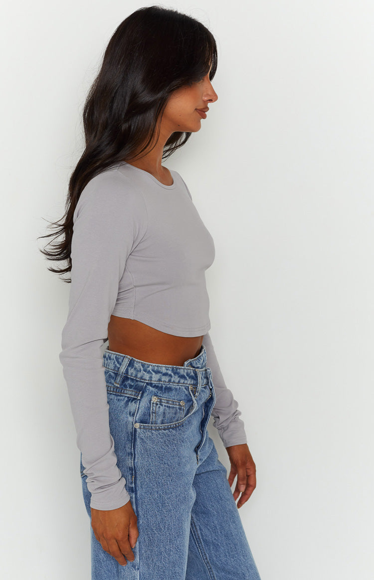 Milja Grey Open Back Top Image