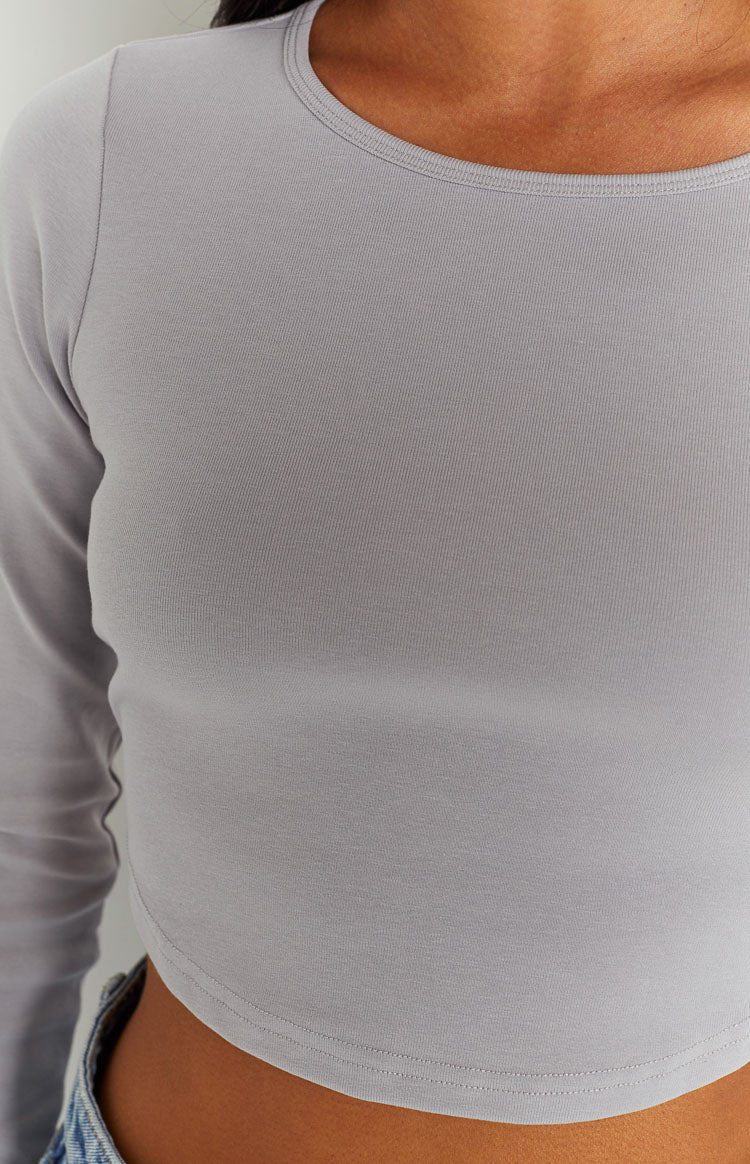 Milja Grey Open Back Top Image