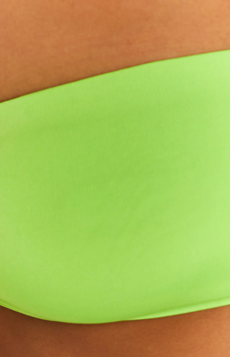 Murphy Lime Bandeau Top