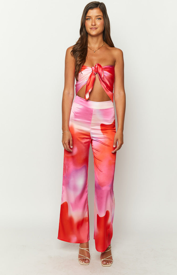 Mykonos Pink Print Pants Image