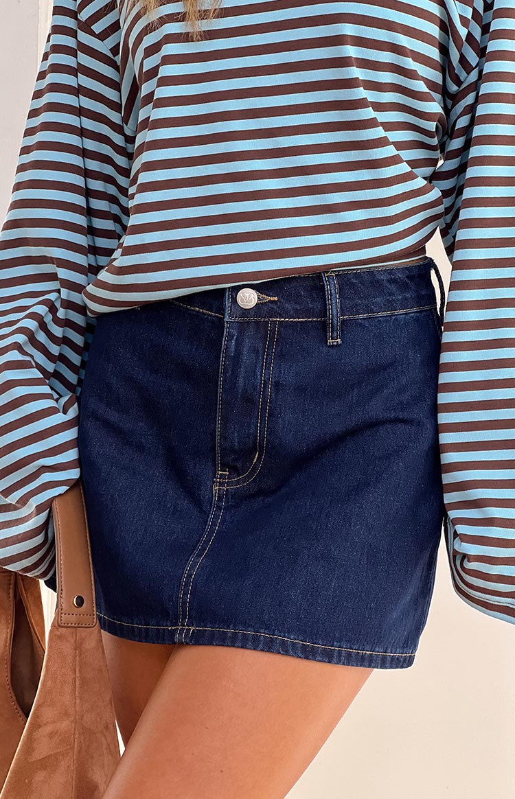 Penny Dark Denim Mini Skirt Image