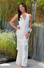 Nicole White Maxi Dress