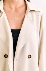 Orla Cream Belted Trench Coat Image
